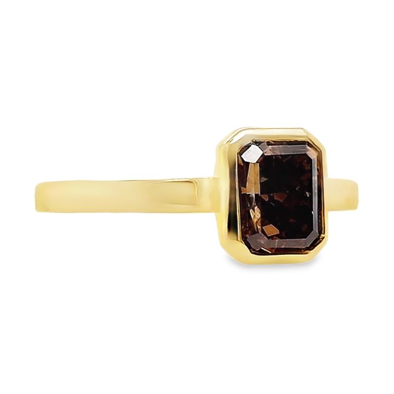 1.02ct Natural Fancy-colour Diamond set with 18K Yellow Gold Ring