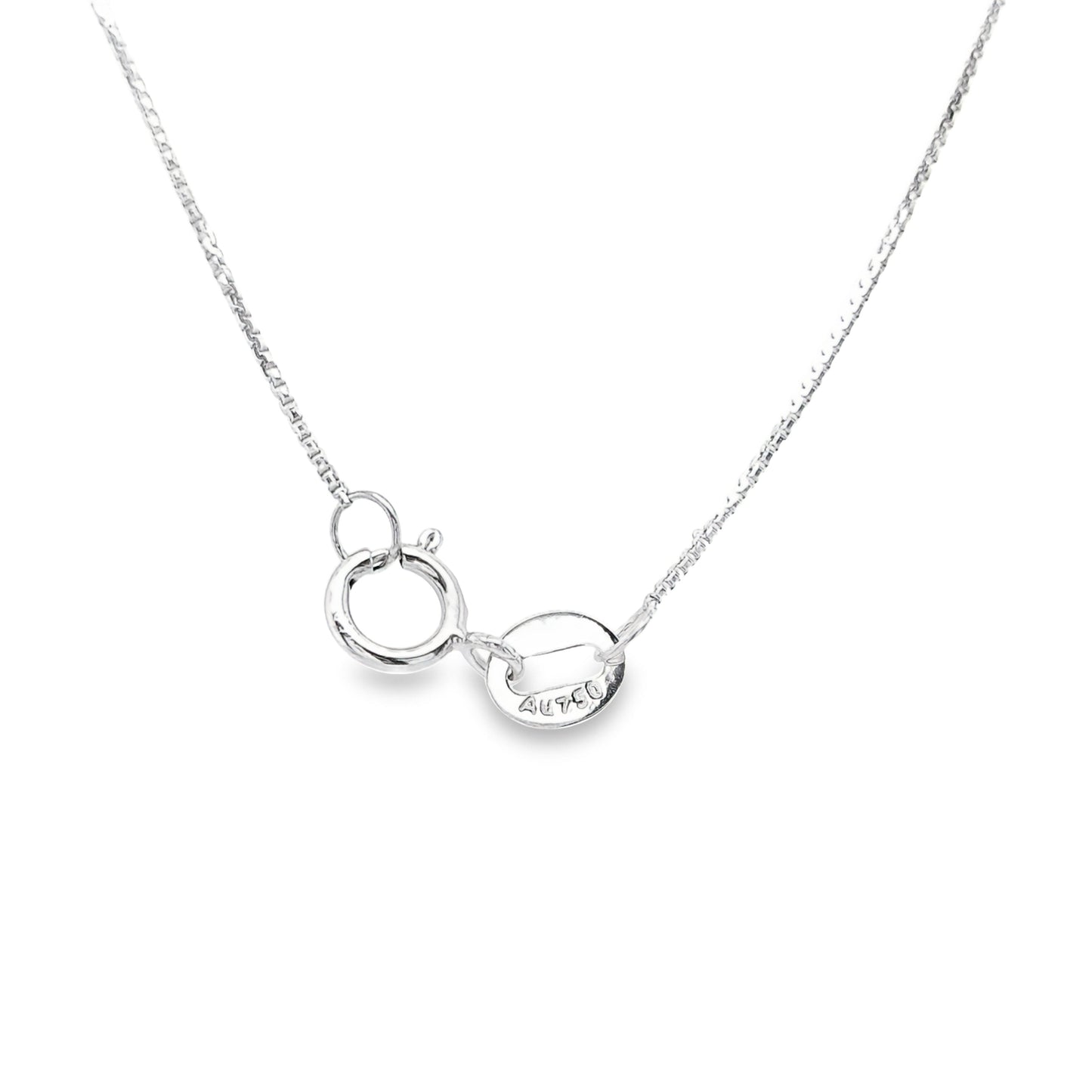 3.00ct Natural Diamonds set with 18K White Gold Necklace & Brooch