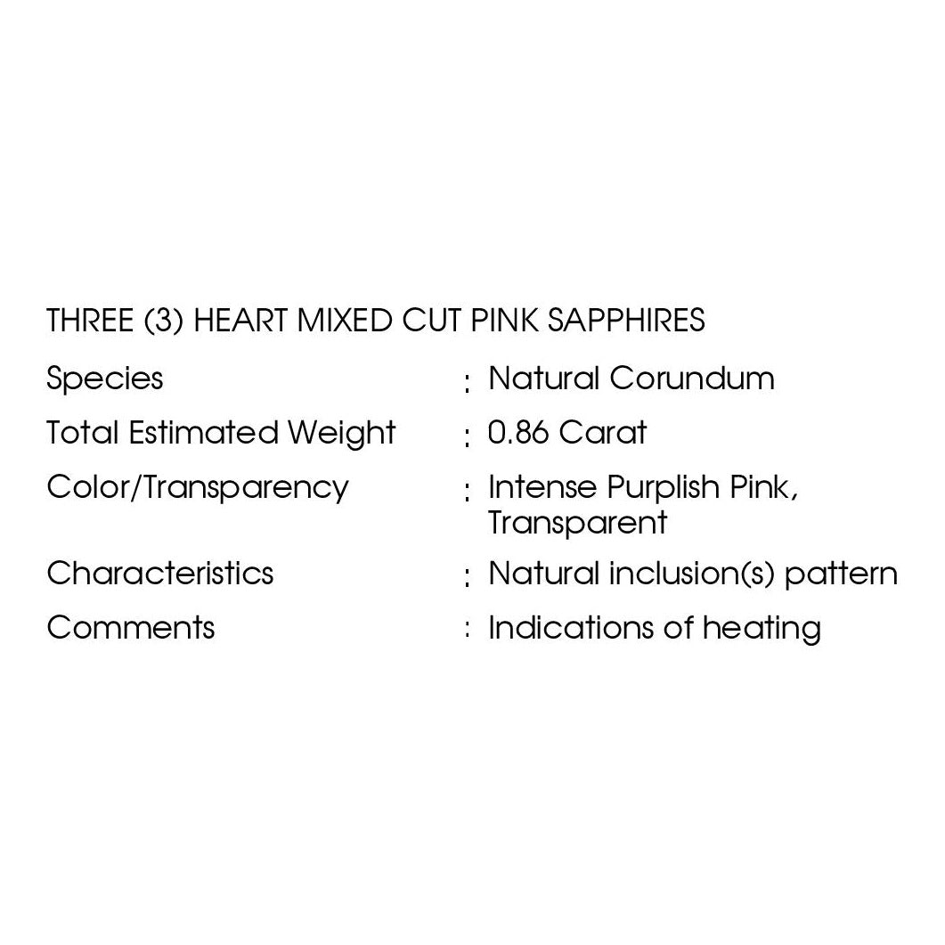 0.86ct NATURAL PINK-SAPPHIRES and 0.02ct NATURAL DIAMONDS set with 18K Yellow Gold Bracelet - SALE