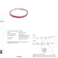 16.74ct Natural Rubies set with 14K Pink Gold Bracelet