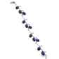 24.23ct NATURAL SAPPHIRES and 1.01ct NATURAL DIAMONDS Bracelet set with 18KT White Gold - SALE