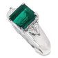 1.42ct Muzo No-Oil Colombia Emerald 0.16ct Natural Diamonds set in Platinum Ring