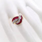 1.86ct NATURAL RUBIES and 0.27ct NATURAL DIAMONDS set with 18K Yellow & White Gold Ring