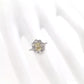 1.00ct NATURAL FANCY COLOR DIAMOND and 1.38ct NATURAL WHITE DIAMONDS set with 18K Yellow Gold & Platinum Ring