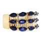 2.26ct NATURAL SAPPHIRES and 1.25ct NATURAL DIAMONDS set with 18KT Yellow Gold Ring