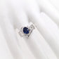 1.33ct NATURAL SAPPHIRE and 0.33ct NATURAL DIAMONDS set in Platinum Ring