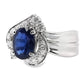 1.33ct NATURAL SAPPHIRE and 0.33ct NATURAL DIAMONDS set in Platinum Ring