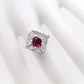 1.00ct Natural Ruby 0.94ct Natural Diamonds set it Platinum Ring - SALE