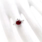 1.34ct Thai Ruby 0.34ct Natural Diamonds set in Platinum Ring - SALE