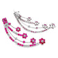 10.00ct NATURAL BURMA RUBIES and 3.60ct NATURAL DIAMONDS set with 18K White Gold Pair of Earrings