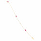 0.86ct NATURAL PINK-SAPPHIRES and 0.02ct NATURAL DIAMONDS set with 18K Yellow Gold Bracelet - SALE