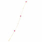 0.86ct NATURAL PINK-SAPPHIRES and 0.02ct NATURAL DIAMONDS set with 18K Yellow Gold Bracelet - SALE