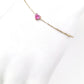 0.86ct NATURAL PINK-SAPPHIRES and 0.02ct NATURAL DIAMONDS set with 18K Yellow Gold Bracelet - SALE