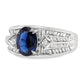 1.46ct NATURAL SAPPHIRE and 0.80ct NATURAL DIAMONDS set with Platinum Ring - SALE