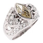 1.24ct NATURAL FANCY COLOR DIAMOND and 0.59ct NATURAL WHITE DIAMONDS set in Platinum Ring