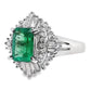 1.01ct NATURAL COLOMBIA EMERALD and 0.47ct NATURAL DIAMONDS Ring set in Platinum - SALE