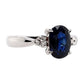 1.36ct NATURAL SAPPHIRE and 0.08ct NATURAL DIAMONDS set with Platinum Ring - SALE