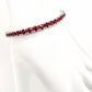IGI Certified 11.03ct Natural Rubies 14K White Gold Bracelet - SALE