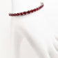 IGI Certified 11.46ct Natural Rubies 14K White Gold Bracelet