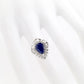 5.79ct Kashmir Sapphire Vivid Blue 1.73ct Natural Diamonds set with Platinum Ring - SALE