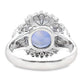 11.75ct NATURAL NOT-HEATED STAR-SAPPHIRE and 0.53ct NATURAL DIAMONDS set in Platinum Ring