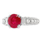 2.20ct Burma Vivid Ruby and 0.74ct Natural Diamonds set in Platinum Ring - SALE