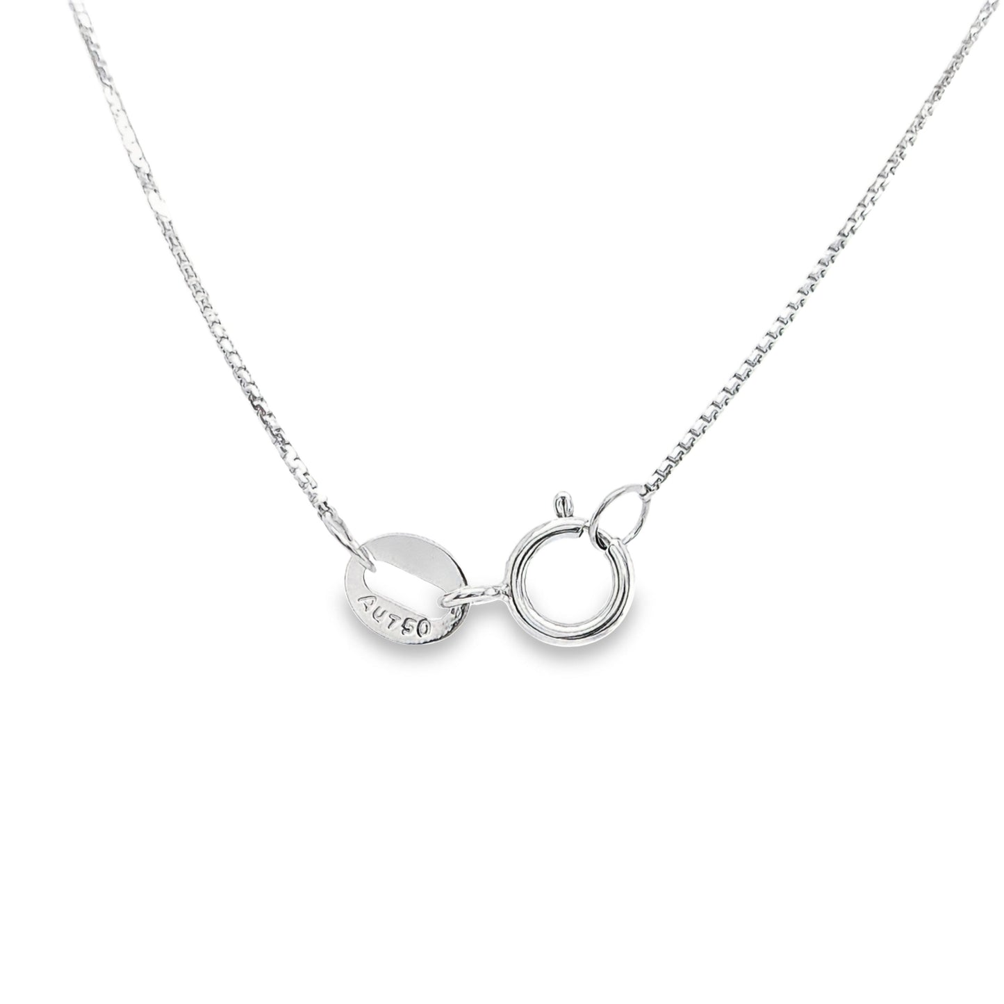 1.45ct Natural Diamonds set with 18K White Gold Necklace