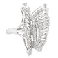 1.75ct Natural Diamonds set with 18K White Gold Butterfly Ring