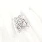 1.75ct Natural Diamonds set with 18K White Gold Butterfly Ring