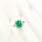 IGI Certified 2.44ct Natural Emerald & 0.61ct Natural Diamonds Gold Ring