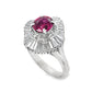 1.00ct Natural Ruby 0.94ct Natural Diamonds set it Platinum Ring - SALE