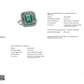 2.89ct NATURAL EMERALDS accented by 0.87ct NATURAL DIAMONDS set with 18K White Gold Ring