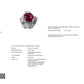 9.39ct NATURAL BURMA RUBY accented by 3.93ct NATURAL DIAMONDS set with Platinum Ring