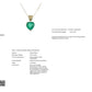 5.62ct FINE NATURAL COLOMBIA EMERALD accented by 0.06ct NATURAL DIAMONDS set in 18K Yellow Gold Necklace