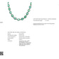 29.42ct NATURAL ZAMBIAN EMERALDS and 1.77ct NATURAL DIAMONDS set in  18K White Gold Necklace