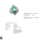 3.85ct Colombian Emerald and 0.80ct Natural Diamonds set in Platinum Ring - SALE