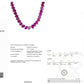 41.71ct Natural Rubies set in 14K White Gold Necklace