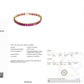 24.53ct Natural Rubies set with 14K Yellow Gold Bracelet