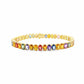 22.25ct Natural Multi-Color Sapphires set in 14KT Yellow Gold Bracelet