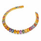 22.25ct Natural Multi-Color Sapphires set in 14KT Yellow Gold Bracelet