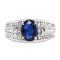 1.46ct NATURAL SAPPHIRE and 0.80ct NATURAL DIAMONDS set with Platinum Ring - SALE