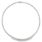 Classic 18K White Gold Necklace set with 3.00ct Natural White Diamonds - SALE