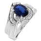 1.33ct NATURAL SAPPHIRE and 0.33ct NATURAL DIAMONDS set in Platinum Ring