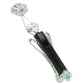 11.70ct NATURAL GREEN TOURMALINE and 0.10ct NATURAL EMERALD set in 18KG White Gold Necklace with Pendant