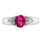 1.00ct NATURAL BURMA RUBY accented by 0.18ct NATURAL DIAMONDS set in Platinum Ring