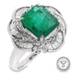 2.43ct NATURAL COLOMBIA EMERALD and 0.60ct NATURAL DIAMONDS Ring set in Platinum - SALE