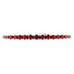 IGI Certified 11.03ct Natural Rubies 14K White Gold Bracelet - SALE