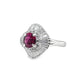 1.00ct Natural Ruby 0.94ct Natural Diamonds set it Platinum Ring - SALE