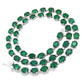 29.42ct NATURAL ZAMBIAN EMERALDS and 1.77ct NATURAL DIAMONDS set in  18K White Gold Necklace