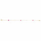 0.86ct NATURAL PINK-SAPPHIRES and 0.02ct NATURAL DIAMONDS set with 18K Yellow Gold Bracelet - SALE